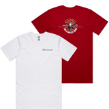 Spirit of Munro Yak-3 T-Shirt available in 2 colours. NZW Logo in the font, Spirit of Munro YAK-3 Barley Vodka print in the back. large