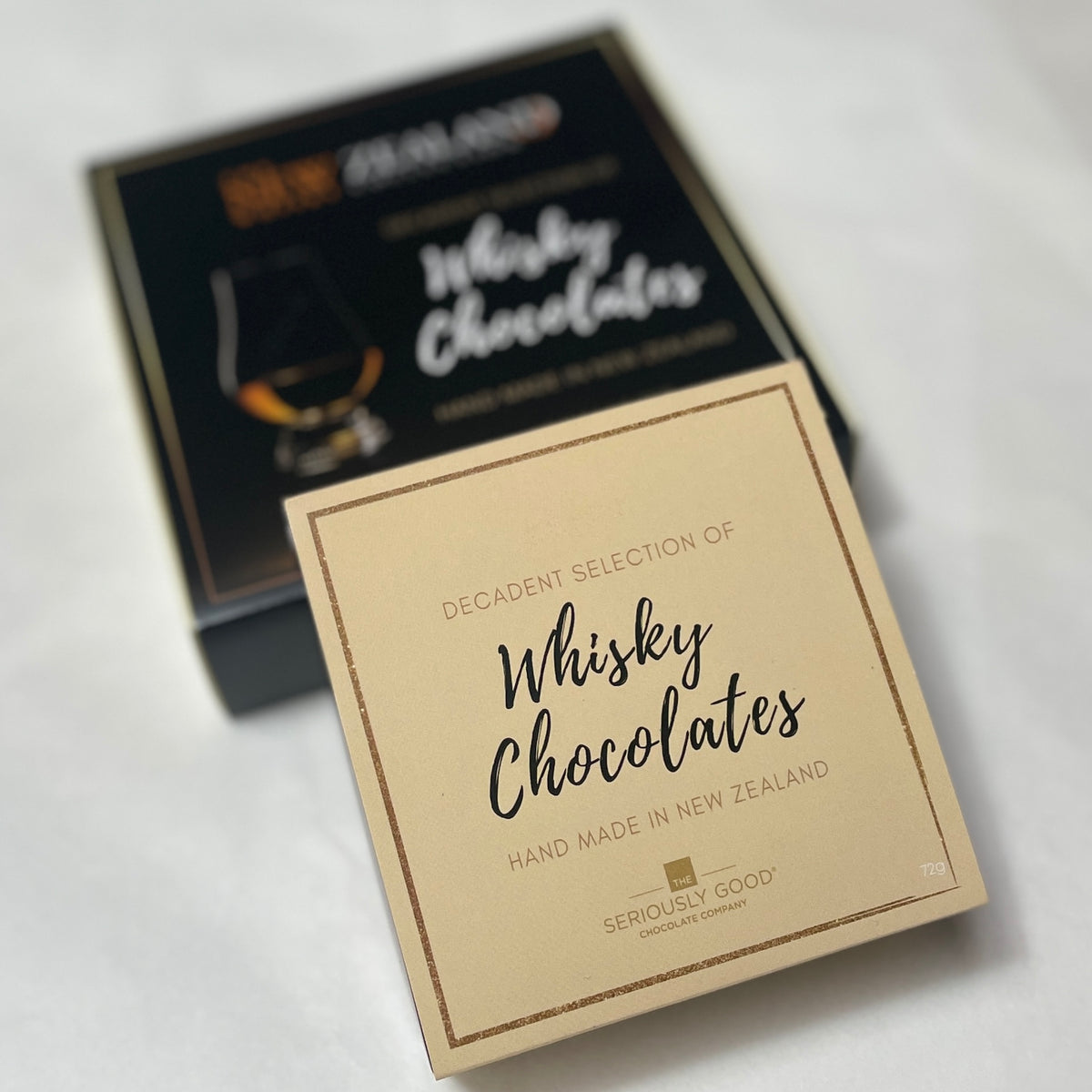 Whisky chocolates 4 box The New Zealand Whisky Collection
